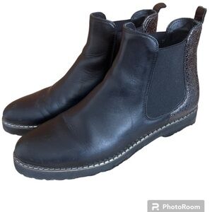 Baldinini Trend Black Ankle Boots Sz-38/8